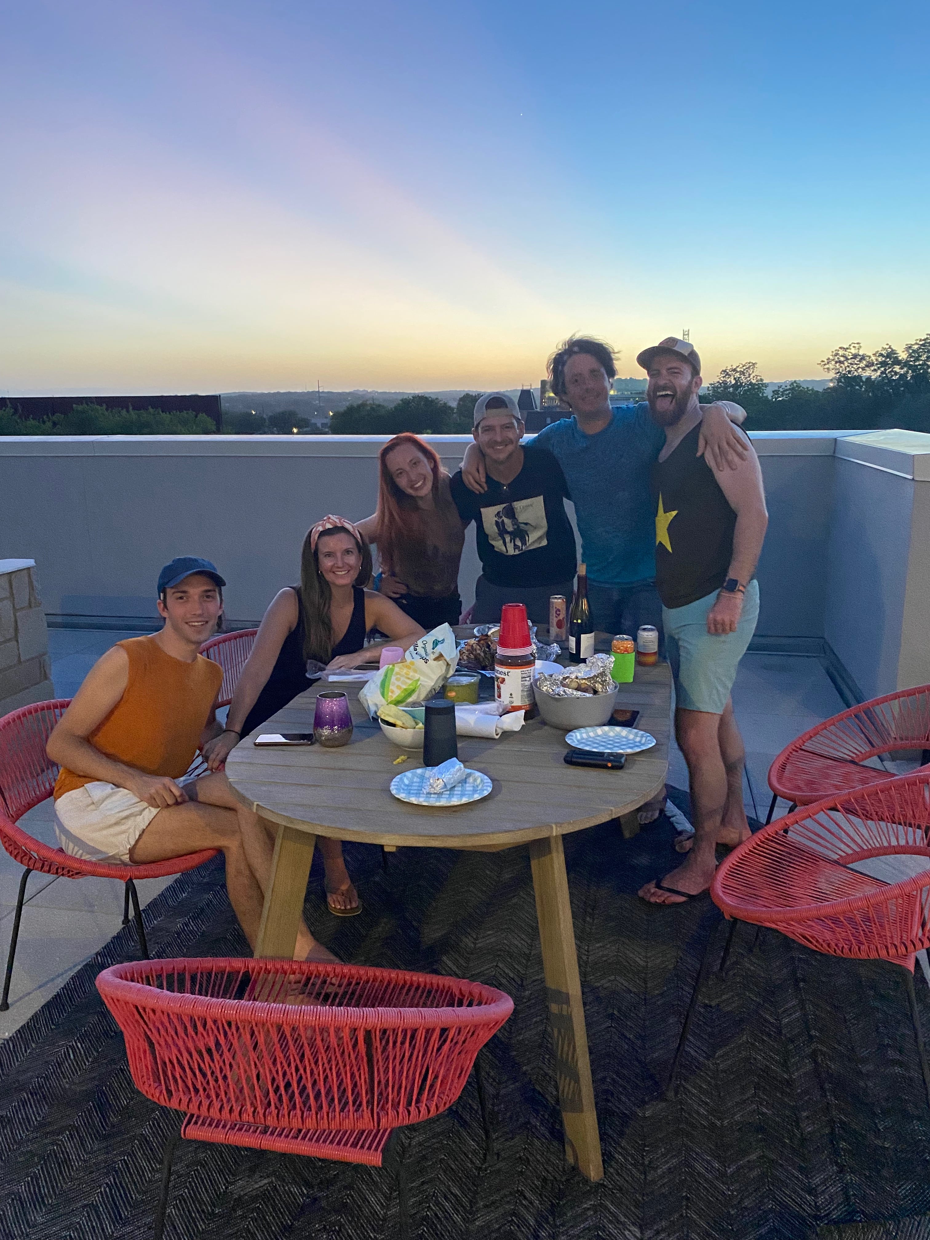 Rooftop Family Dinner